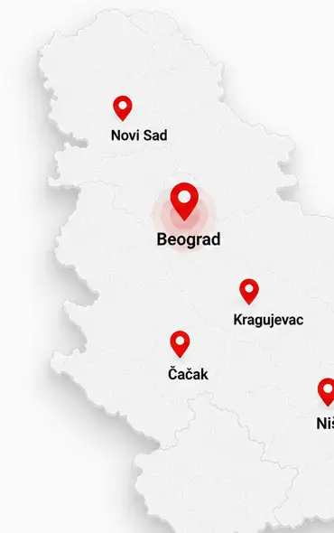 Mapa lokacija u Srbiji